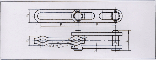 悬挂输送冲压可拆链