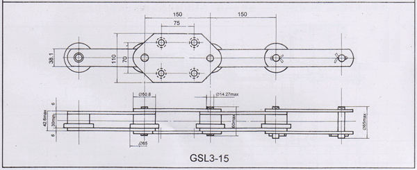 水泥埋刮板输送链