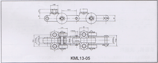 矿棉机械专用链条